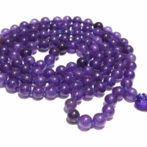 Faboulous Amethyst Mala  Certified Beads - Image 3