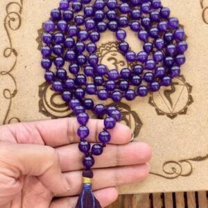 Faboulous Amethyst Mala  Certified Beads - Image 4