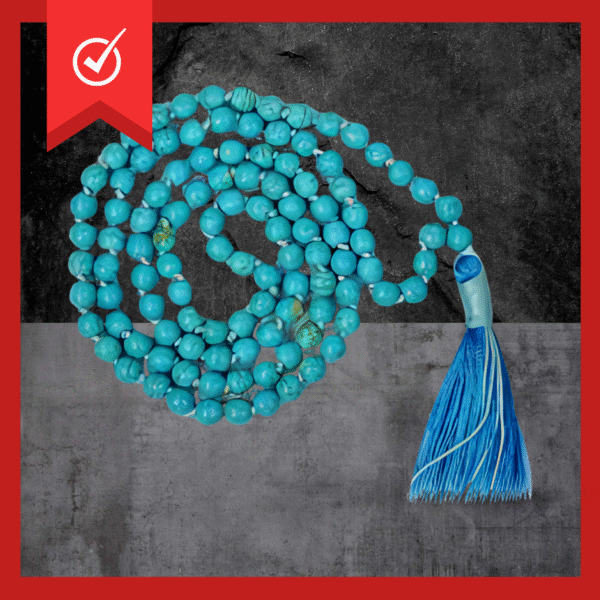 Firoza Mala Certified Pure Beads