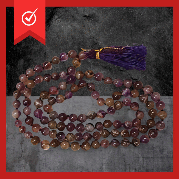 Faboulous Amethyst Mala  Certified Beads